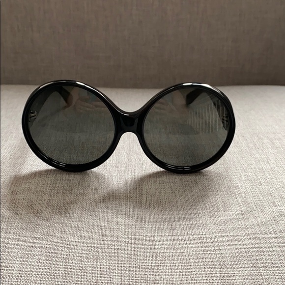 Saint Laurent SL M1 002 Black Oval Sunglasses - Picture 7 of 16